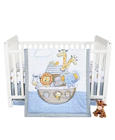 Sammy & Lou Noah's Ark 4 Piece Crib Bedding Set