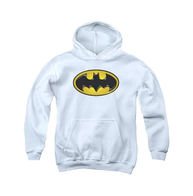 Batman Boys Youth Airbrush Bat Symbol Pull Over Hoodie / Hooded Sweatshirt