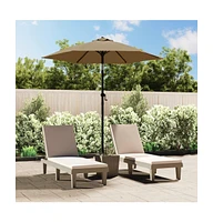 vidaXL Parasol Taupe 78.7"x83.1" Aluminum