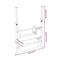 vidaXL Adjustable Kitchen Organizer Aluminum