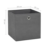 vidaXL Storage Boxes pcs Non-woven Fabric 11"x11"x11