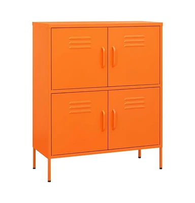 vidaXL Storage Cabinet 31.5"x13.8"x40" Steel