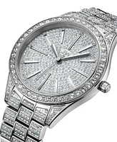 Jbw Women's Cristal Diamond (1/8 ct.t.w.) Stainless Steel Watch