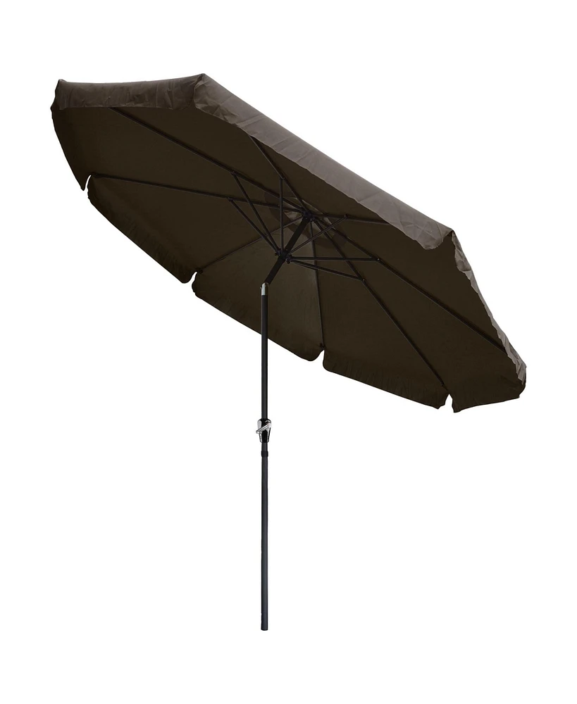 Yescom 10Ft 8 Rib Outdoor Patio Umbrella Market Valance Crank Handle Tilt Pool