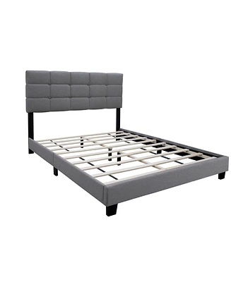 Simplie Fun Adjustable Grey Queen Bed Frame: Stylish and Durable