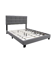 Streamdale Furniture Adjustable Grey Queen Bed Frame: Stylish and Durable