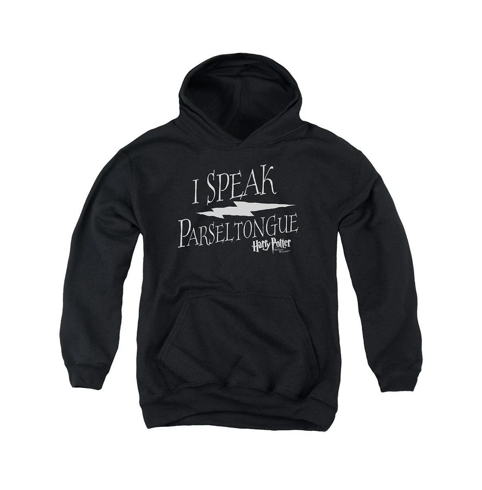 Harry Potter Boys Youth I Speak Parseltongue Pull Over Hoodie / Hooded Sweatshirt