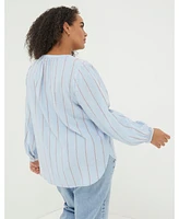 FatFace Plus Mallie Stripe Shirt