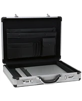 Alpine Swiss Aluminum Attache Case Padded Laptop Briefcase Combo Lock Hard Sided