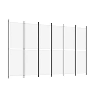 vidaXL 6-Panel Room Divider 118.1"x78.7" Fabric