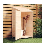 vidaXL Garden Shed 21.7"x20.5"x44.1" Solid Wood Fir