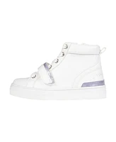 Vince Camuto Big Girl's Fashion Athletic Sneakers with Sugar Glitter Polyurethane