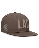 Nike Men's Brown Los Angeles Dodgers Statement Ironstone Performance True Fitted Hat