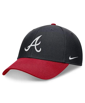 Nike Men's Navy/Red Atlanta Braves Evergreen Club Performance Adjustable Hat