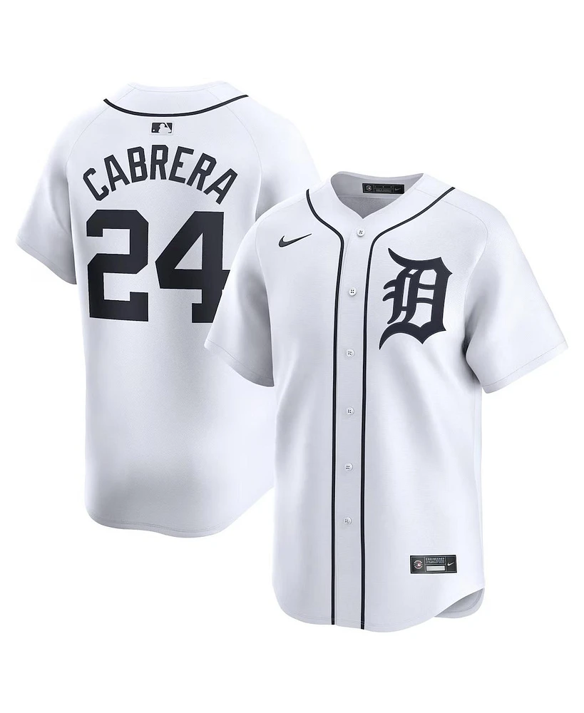 Nike Men's Miguel Cabrera White Detroit Tigers Home Limited Player Jersey