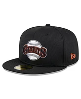 New Era Big Boys and Girls Black San Francisco Giants 2024 Batting Practice 59FIFTY Fitted Hat