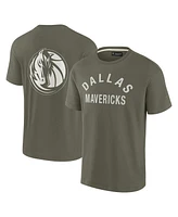 Fanatics Signature Men's and Women's Olive Dallas Mavericks Elements Super Soft Short Sleeve T-Shirt