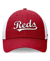 Nike Men's Red Cincinnati Reds Evergreen Wordmark Trucker Adjustable Hat