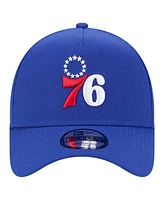 New Era Men's Royal Philadelphia 76ers A-Frame 9FORTY Adjustable Hat