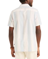 Nautica Men's Classic-Fit Stretch Stripe Camp Shirt