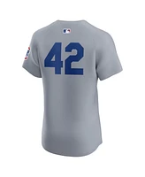 Nike Men's Gray Chicago Cubs Road 2024 Jackie Robinson Day Elite Jersey