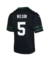 Nike Big Boys and Girls Garrett Wilson Legacy Black New York Jets Alternate Game Jersey