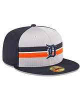 New Era Men's Gray Detroit Tigers 2024 Batting Practice 59FIFTY Fitted Hat