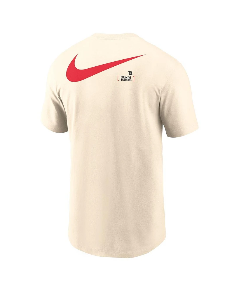 Nike Men's Cream Texas Rangers 2-Hit Speed City Connect T-Shirt