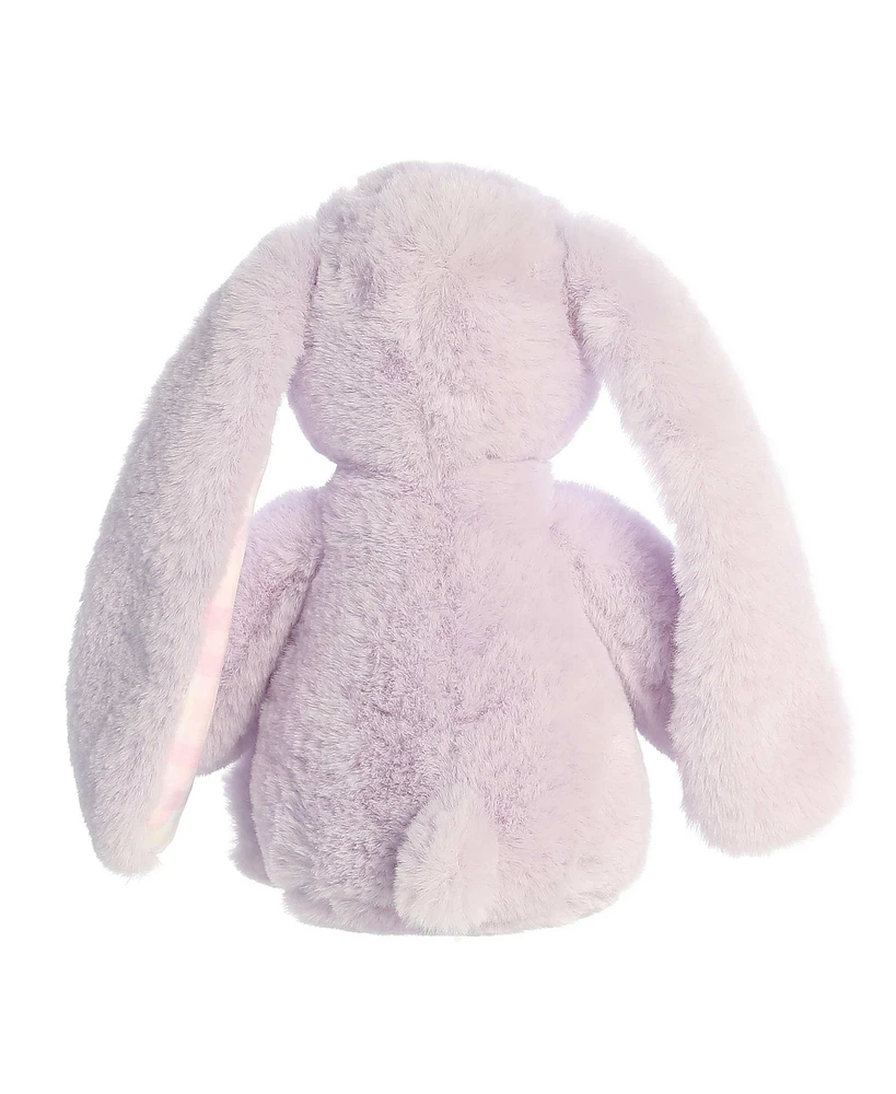 Aurora Small Gingham Bunny Spring Vibrant Plush Toy Lavender 9"