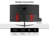 Z-edge 27 inch 1080P Fhd 200Hz 1ms Curved Gaming Monitor