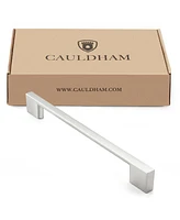 Cauldham Pack Modern Kitchen Cabinet Hardware 6.25" Satin Nickel