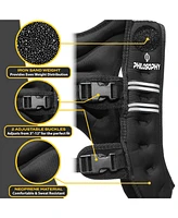 Philosophy Gym Weighted Workout Vest 8 Lb, Strength Training Fitness Body Weight Vest