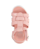 Vince Camuto Toddler Girl's Platform Sandal with Vc Heart Rivet Polyurethane Sandals