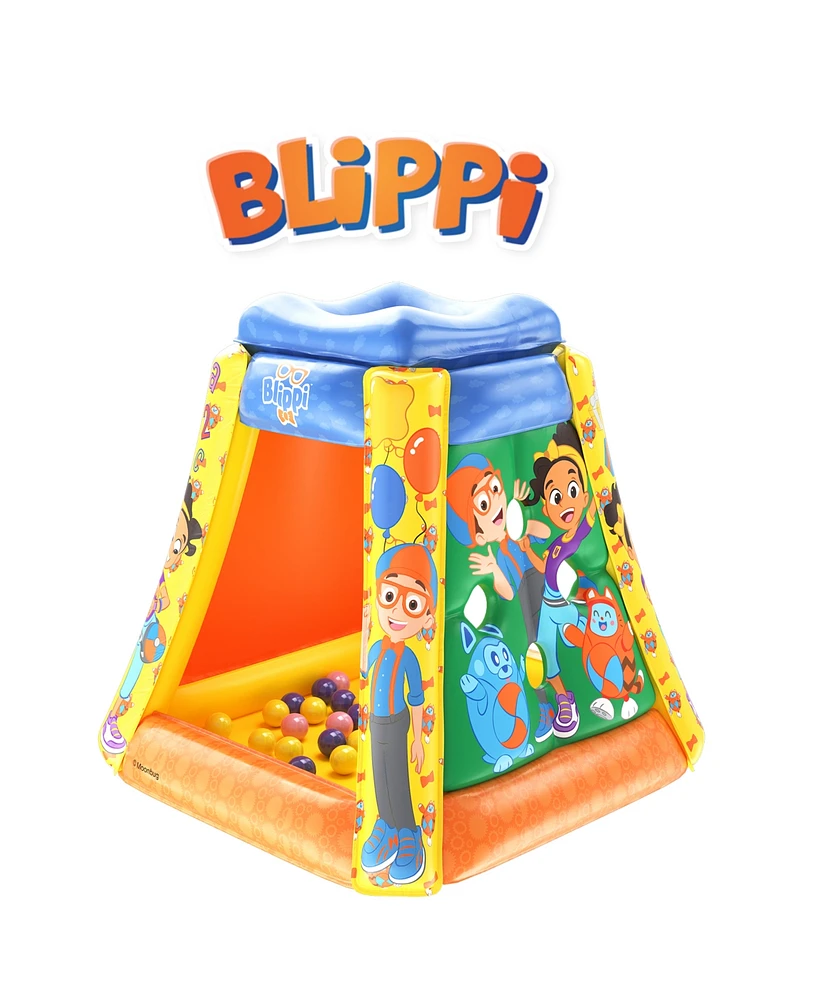 World Tech Toys Moonbug Blippi Inflatable Tent Ball Pit