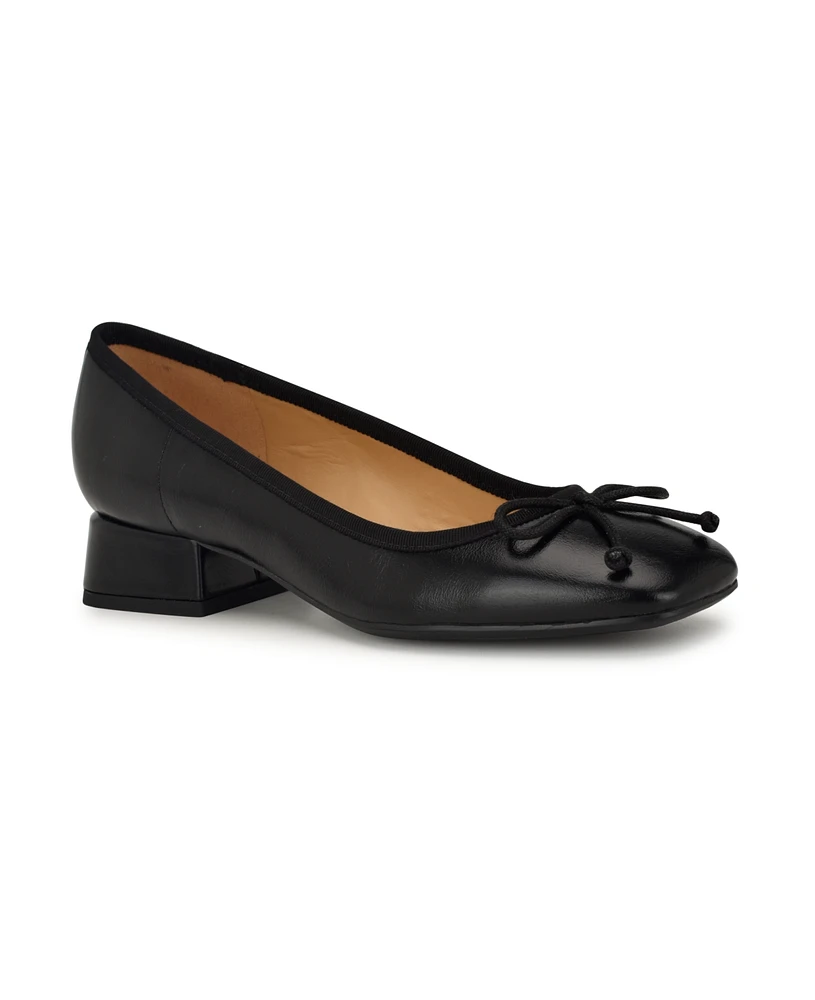 Nine West Women's Saruh Square Toe Slip-on Dress Pumps