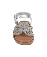 Vince Camuto Toddler Girl's Sandal with Heat-Seal Rhinestones Vc Charm Polyurethane Sandals