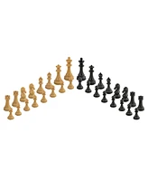 Bobby Fischer Faux Wood Chess Pieces, 4.25 in. king