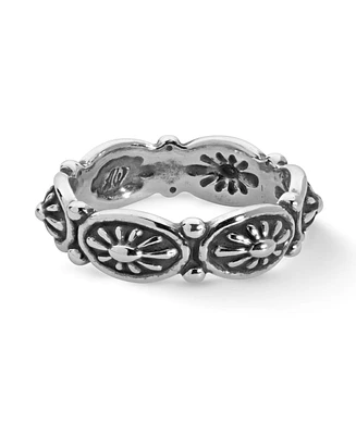 American West Jewelry Sterling Silver Women's Ring, Concha Design, Sizes 5 - 10