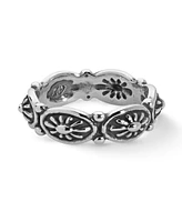 American West Jewelry Sterling Silver Women's Ring, Concha Design, Sizes 5 - 10