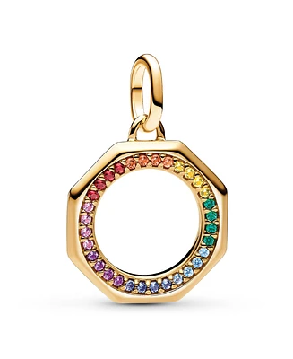 Pandora 14K Gold-Plated Rainbow medallion Charm