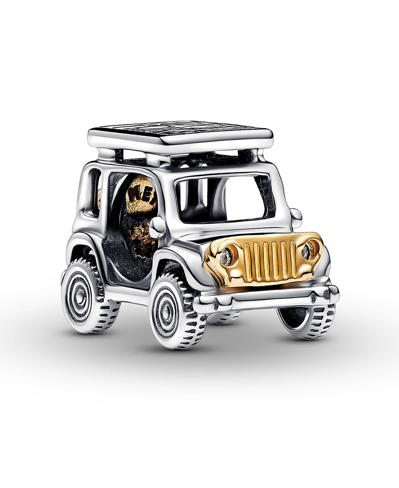 Pandora Sterling Silver Two-tone Adventure Car Charm