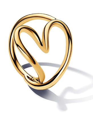 Pandora Shaped Heart Ring 14k Gold-plated