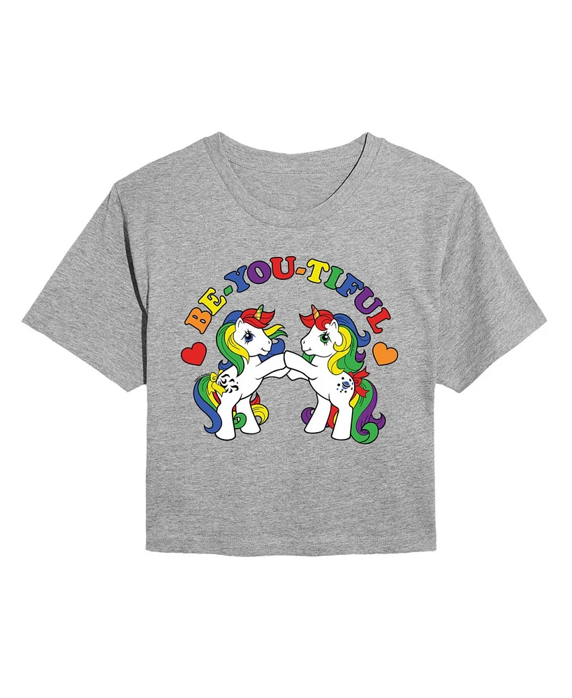 Hybrid Apparel Trendy Juniors Mlp BEyoutiful Cropped Tee