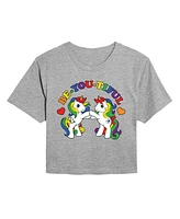 Hybrid Apparel Trendy Juniors Mlp BEyoutiful Cropped Tee