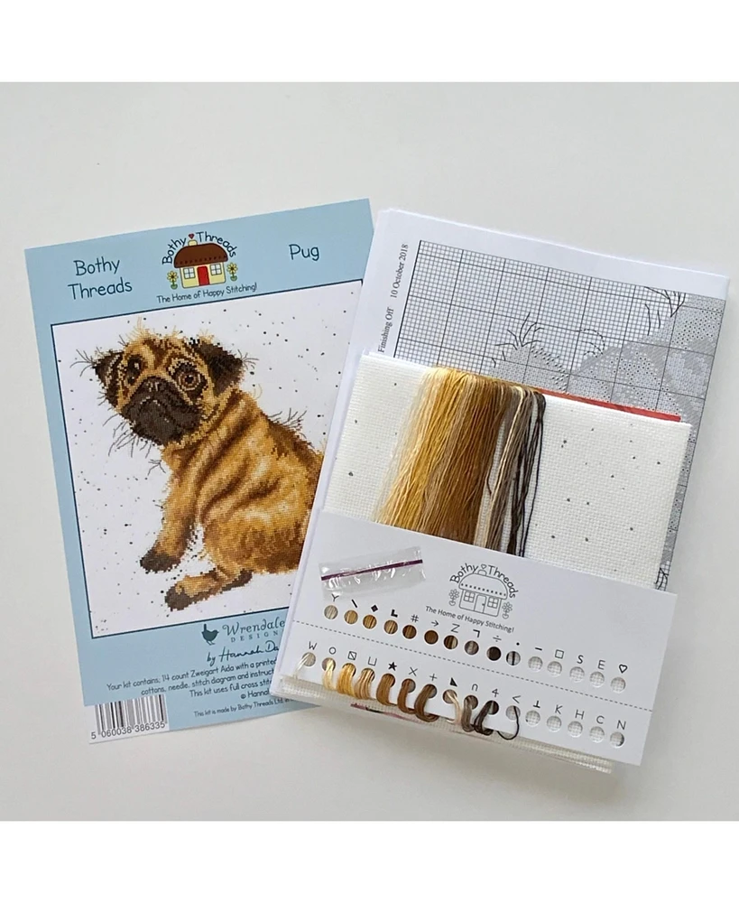 Bothy Threads Pug XHD11 Counted Cross Stitch Kit