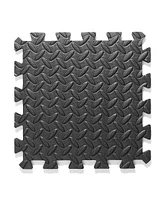Philosophy Gym Pack of 36 Exercise Flooring Mats - 12 x 12 Inch Foam Rubber Interlocking Puzzle Floor Tiles