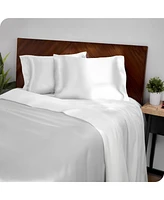 Bare Home Mulberry Silk Pillowcase Set, Zipper Closure, Queen Size