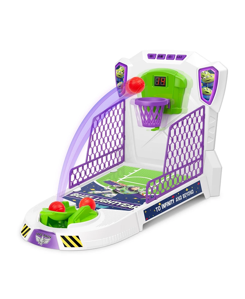 World Tech Toys Pixar Toy Story Buzz Lightyear Electronic Tabletop Basketball Set