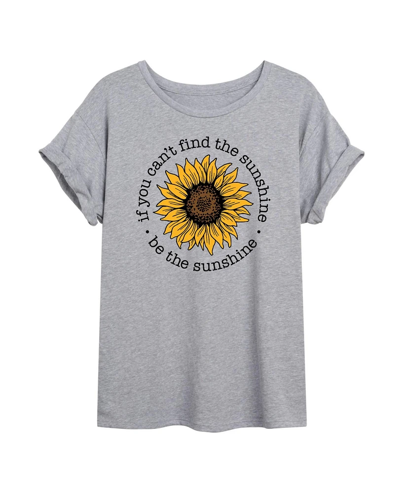 Hybrid Apparel Trendy Juniors Sunshine Graphic Oversized Tee