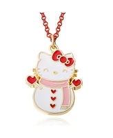 Hello Kitty Sanrio Snowman Necklace and Earring Christmas Set
